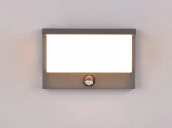 LED Außenwandleuchte NESTOS mit Bewegungsmelder, Breite 23cm