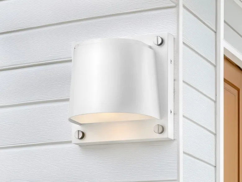 LED Außenwandleuchte SCOUT Downlight Weiß, Höhe 16,5cm