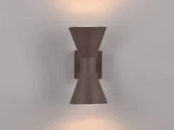 LED Außenwandleuchte Up and Down in Rostoptik, Höhe 20cm