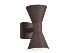 LED Außenwandleuchte Up and Down in Rostoptik, Höhe 20cm