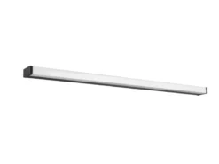 LED Badezimmer Wandleuchte FABIO in Schwarz - Spiegelleuchte, Breite 120cm