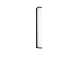LED Badezimmer Wandleuchte FABIO in Schwarz - Spiegelleuchte, Breite 42,5cm