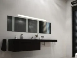 LED Badezimmer Wandleuchten 2er Set in Chrom - Spiegelleuchten, Breite 120cm