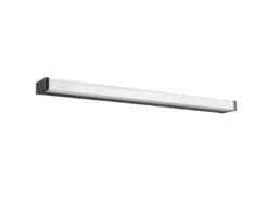 LED Badezimmer Wandleuchten 2er Set in Schwarz - Spiegelleuchten, Breite 80cm
