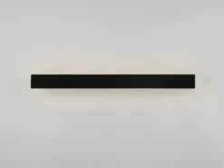 LED Badezimmer Wandleuchte ROCCO Schwarz - Up-Down Spiegelleuchte, Breite 60cm