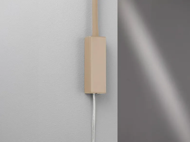 LED Bettlampe STEN Beige mit Kabel und Stecker, Gestensteuerung, Breite 4cm