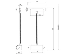 LED Bilderleuchte im 2er Set in Altmessing mit Flexarm & Drehdimmer