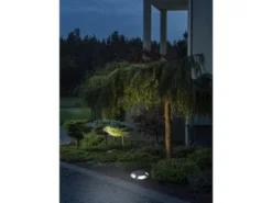 LED Bodenaufbaustrahler 4flammig Aufbauspot aussen anthrazit ALU Ø20cm IP65