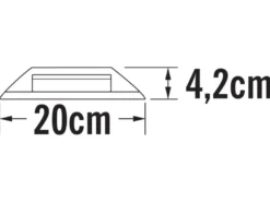 LED Bodenaufbaustrahler 1flammig Aufbauspot aussen anthrazit ALU Ø20cm IP65