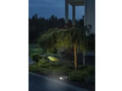 LED Bodenaufbaustrahler 2flammig Aufbauspot aussen anthrazit ALU Ø20cm IP65