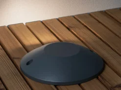 LED Bodenaufbaustrahler 1flammig Aufbauspot 2er SET aussen anthrazit Ø20cm IP65
