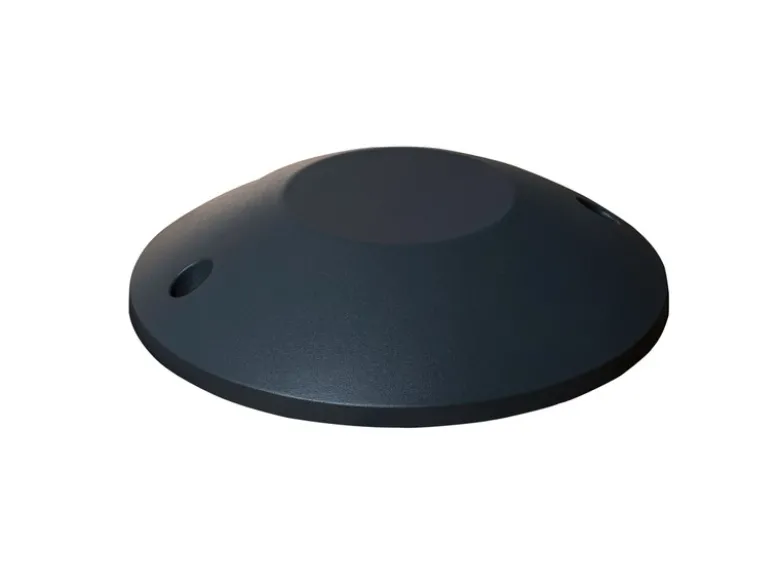 LED Bodenaufbaustrahler 1flammig Aufbauspot 2er SET aussen anthrazit Ø20cm IP65
