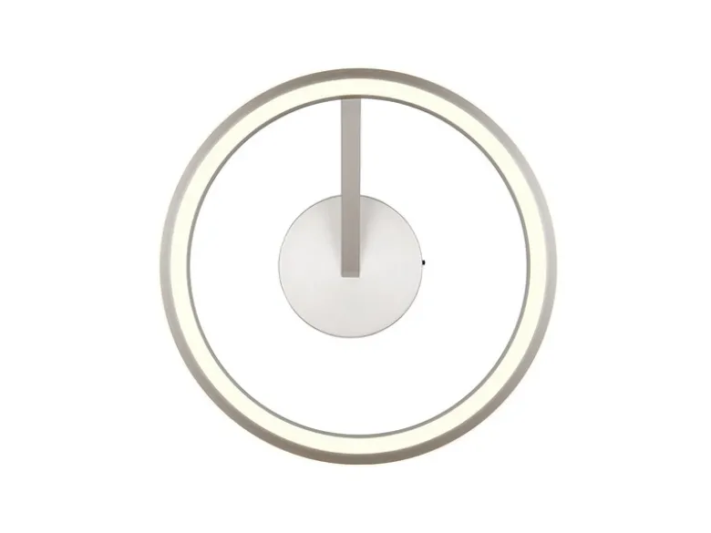 LED Deckenleuchte AMADOR Metall Silber, dimmbar & Lichtfarbe einstellbar Ø 45cm