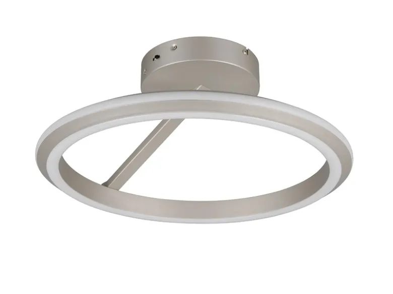 LED Deckenleuchte AMADOR Metall Silber, dimmbar & Lichtfarbe einstellbar Ø 45cm