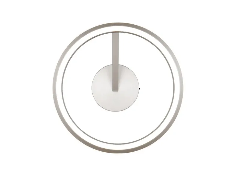 LED Deckenleuchte AMADOR Metall Silber, dimmbar & Lichtfarbe einstellbar Ø 45cm