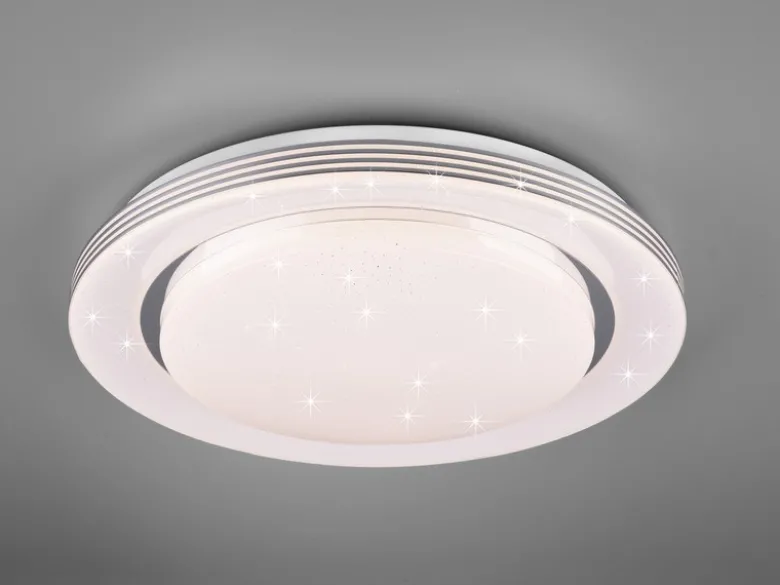 LED Deckenleuchte ATRIA Fernbedienung, dimmbar Sternenhimmel, Weiß Ø38cm
