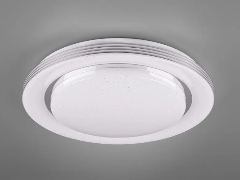 LED Deckenleuchte ATRIA Fernbedienung, dimmbar Sternenhimmel, Weiß Ø38cm