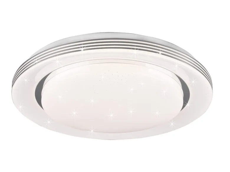 LED Deckenleuchte ATRIA Fernbedienung, dimmbar Sternenhimmel, Weiß Ø38cm