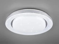 LED Deckenleuchte ATRIA Fernbedienung dimmbar Sternenhimmel Weiß, Ø 58cm