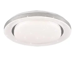 LED Deckenleuchte ATRIA Fernbedienung dimmbar Sternenhimmel Weiß, Ø 58cm