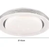 LED Deckenleuchte ATRIA mit Fernbedienung dimmbar Sternenhimmel Weiß Ø 48cm