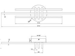 LED Deckenleuchte CINTO in Weiß, dimmbar, Breite 81cm