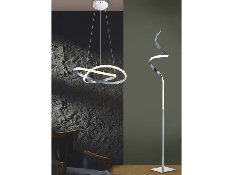 LED Deckenleuchte COURSE Silber, dimmbar, warmweiß Ø 45cm