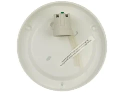 LED Deckenleuchte / Deckenschale, Opalglas matt, Dekorring Nickel matt, Ø 35cm