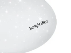 LED Deckenleuchte, Deckenschale PUTZ Sternenhimmel Kunststoff Weiß Ø 27cm IP44