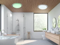 LED Deckenleuchte 2er Set Fernbedienung dimmbar Sternenhimmel Farbwechsel, Ø35cm