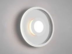 LED Deckenleuchte 2er Set Silber Chrom mit Switch Dimmer IP44, Ø 30cm