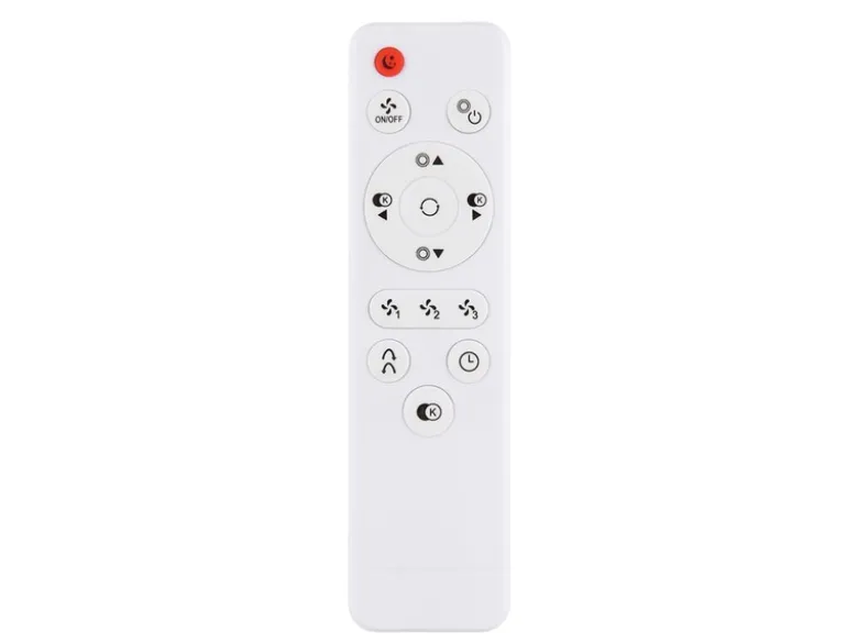 LED Deckenleuchte GATIAN mit Ventilator und Fernbedienung aus Holz, Ø 50cm