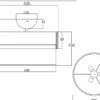 LED Deckenleuchte Holzlampe mit Stoffschirm Weiß, Ø 50cm