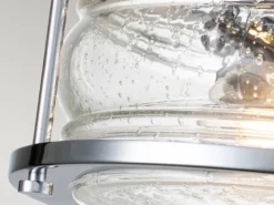 LED Deckenleuchte in Chrom für Badezimmer & Wohnraum, Ø30,5cm