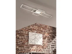 LED Deckenleuchte IRVINE Anthrazit mit Fernbedienung hell & dimmbar Breite 105cm