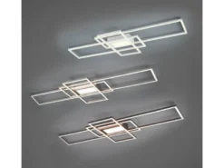 LED Deckenleuchte IRVINE Anthrazit mit Fernbedienung hell & dimmbar Breite 105cm