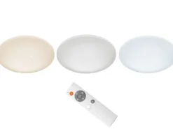 LED Deckenleuchte LUKIDA dimmbar mit Fernbedienung & Sternenhimmel Ø 38cm