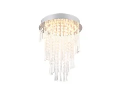 LED Deckenleuchte mit Acryl Kristallbehang und Fernbedienung, Ø 30cm