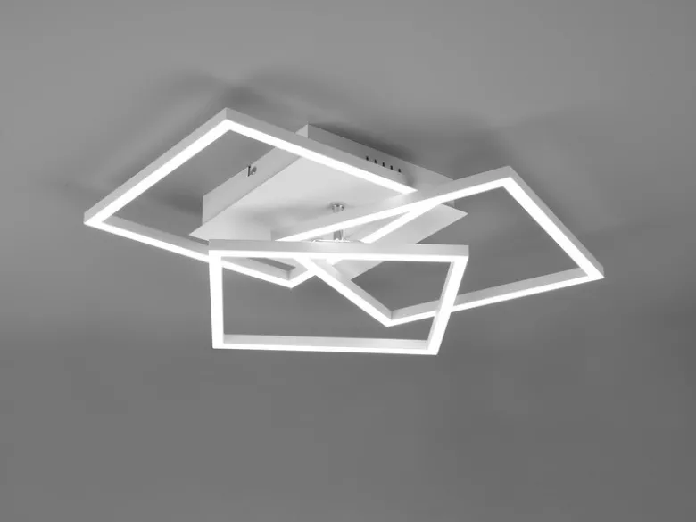 LED Deckenleuchte MOBILE Weiß dimmbar Nachtlicht Lichtfarbe einstellbar, B: 42cm