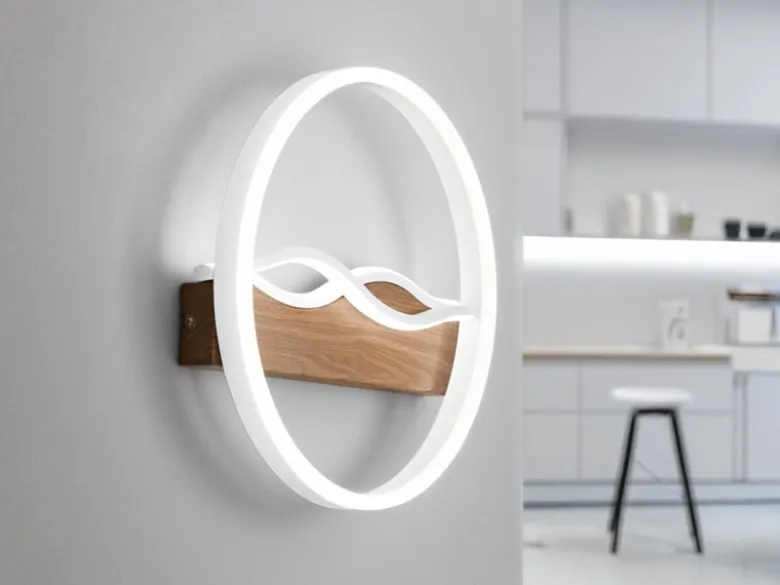 LED Deckenleuchte und Wandleuchte HAWAII in Weiß, 3 Lichtfarben, Ø 40cm