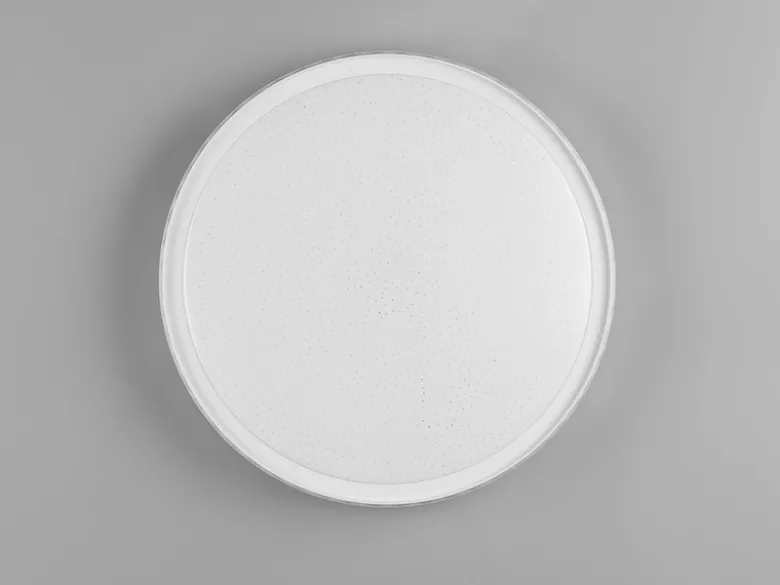 LED Deckenleuchte VARDA mit Fernbedienung Metall Weiß, Ø 39cm