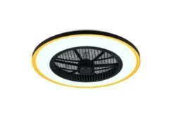 LED Deckenleuchte VARPULA mit Ventilator, Tageslicht und Fernbedienung Ø 55cm