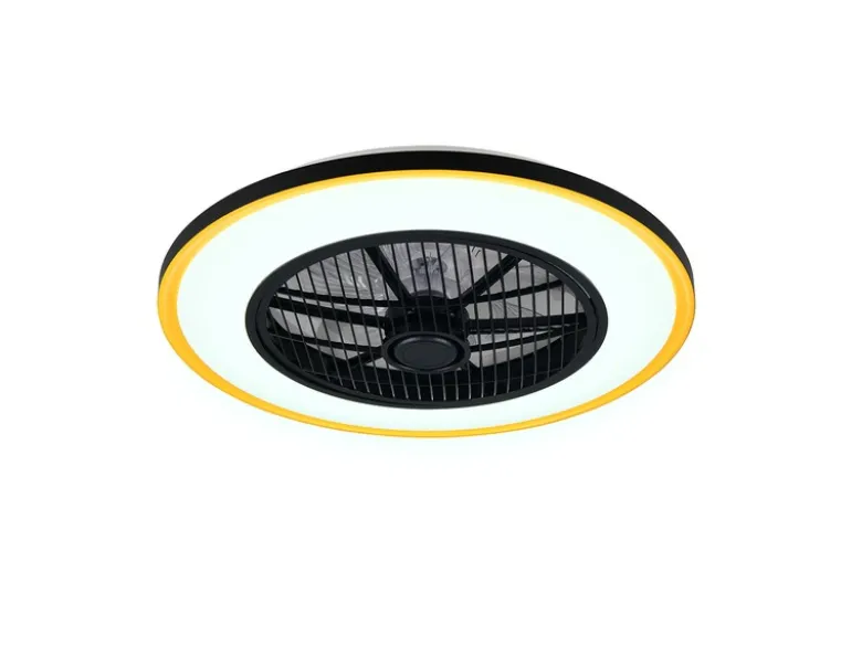 LED Deckenleuchte VARPULA mit Ventilator, Tageslicht und Fernbedienung Ø 55cm