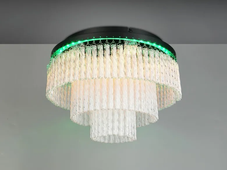 LED Deckenleuchte VONO mit Fernbedienung, RGB & 3 Lichttemperaturen, Ø 40cm