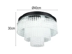 LED Deckenleuchte VONO mit Fernbedienung, RGB & 3 Lichttemperaturen, Ø 40cm
