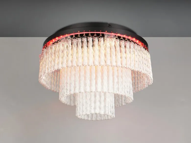 LED Deckenleuchte VONO mit Fernbedienung, RGB & 3 Lichttemperaturen, Ø 40cm