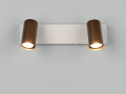 LED Deckenstrahler Coffee / Grau 2-flammig, Breite 26cm