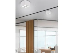 LED Deckenstrahler eckig 2-flammig Weiß, Breite 17cm