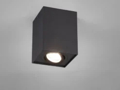 LED Deckenstrahler eckig Schwarz, Breite 9,6cm