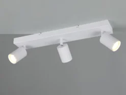 LED Deckenstrahler 3-flammig aus Metall Weiß, Breite 50cm